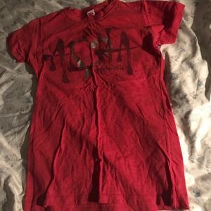 Red aloha Hawaii shirt